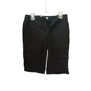 Plugg Cargo Shorts Men Size 29 Black Utility Pocket Casual Streetwear
